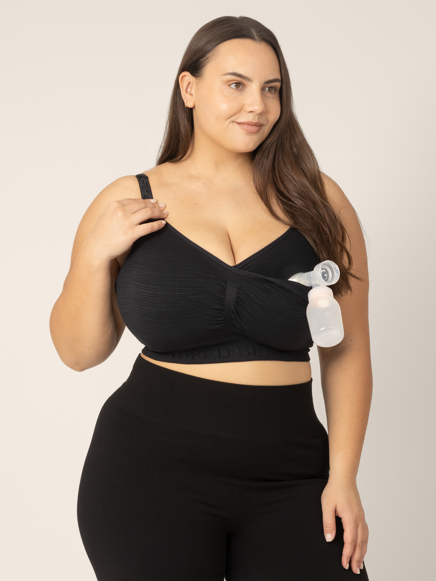 Brassière d'allaitement et de pompage mains libres | Noir