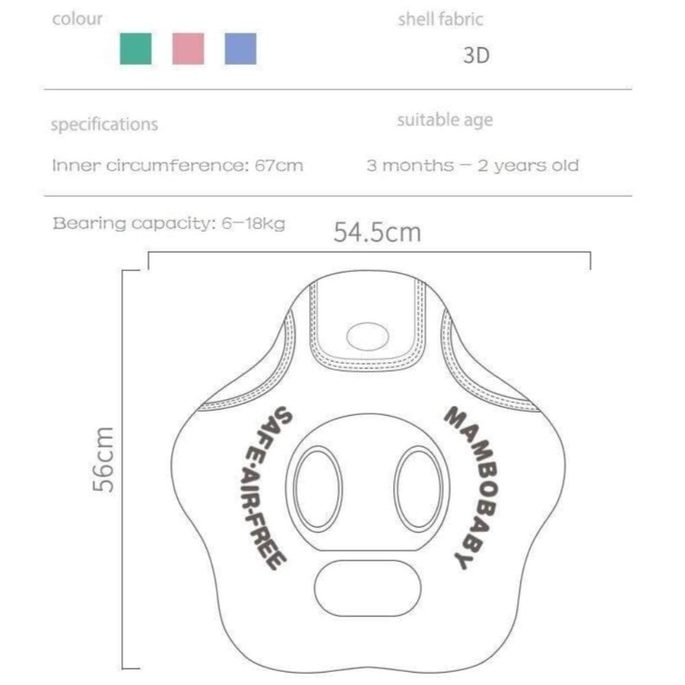 MamboBaby™ Siège Flottant pour Bébé (Nourrisson/Tout-Petit) pour Piscine – 3 à 18 Mois