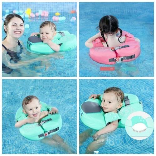 MamboBaby™ Bouée de Natation Taille pour Nourrisson/Tout-Petit avec Canopée – Pour 8 à 48 Mois