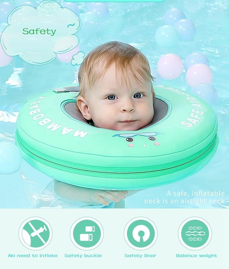 MamboBaby™ Bouée de Natation à Anneau Cervical - Âge 0-12 Mois