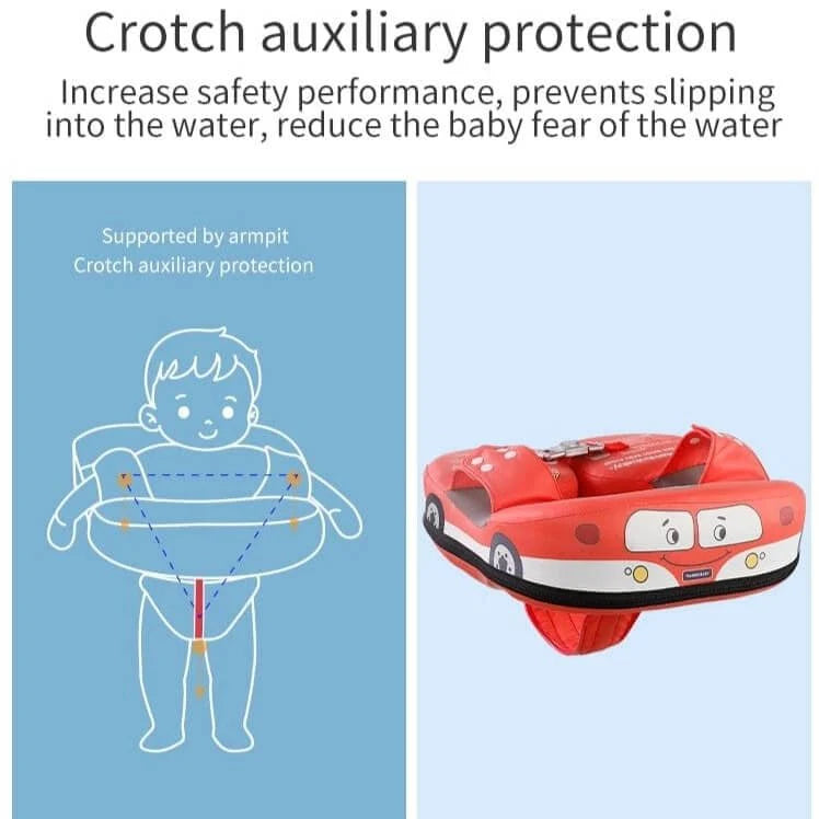 Mambobaby™ Bouée de Piscine avec Sangle de Sécurité pour l’Entrejambe pour Nourrisson/Tout-Petit de 6 à 36 mois