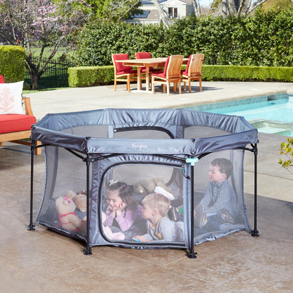 Parc de jeu portable 69" PlayPod pour bébés et tout-petits [Dôme inclus]