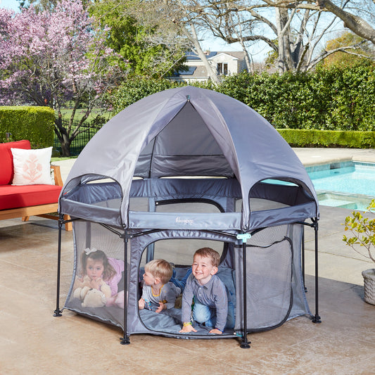 Parc de jeu portable 69" PlayPod pour bébés et tout-petits [Dôme inclus]