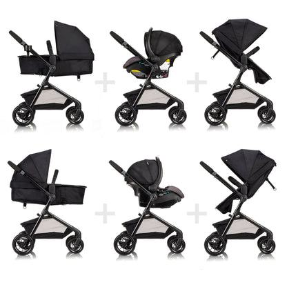 Système de voyage modulaire Pivot avec siège auto bébé LiteMax et barre anti-rebond