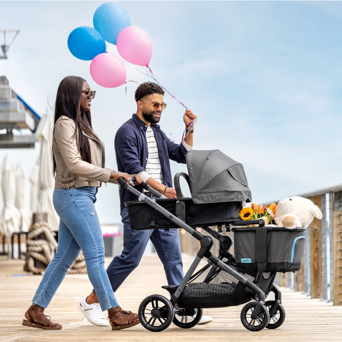 Système de voyage modulable 2-en-1 avec siège auto pour nourrisson - Promotion