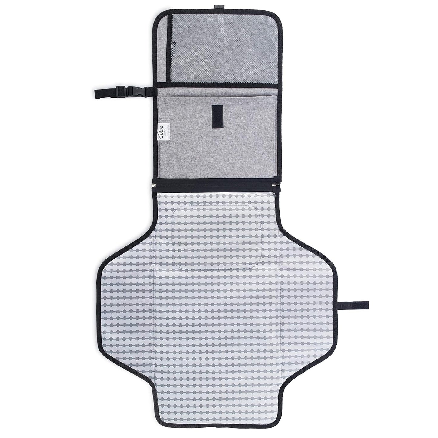 Grand matelas à langer portable - Gris uni