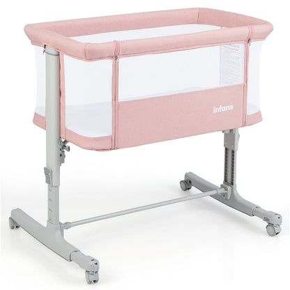 Berceau bébé 3-en-1, lit d'appoint pour nouveau-né, berceau pliable avec matelas, montage facile