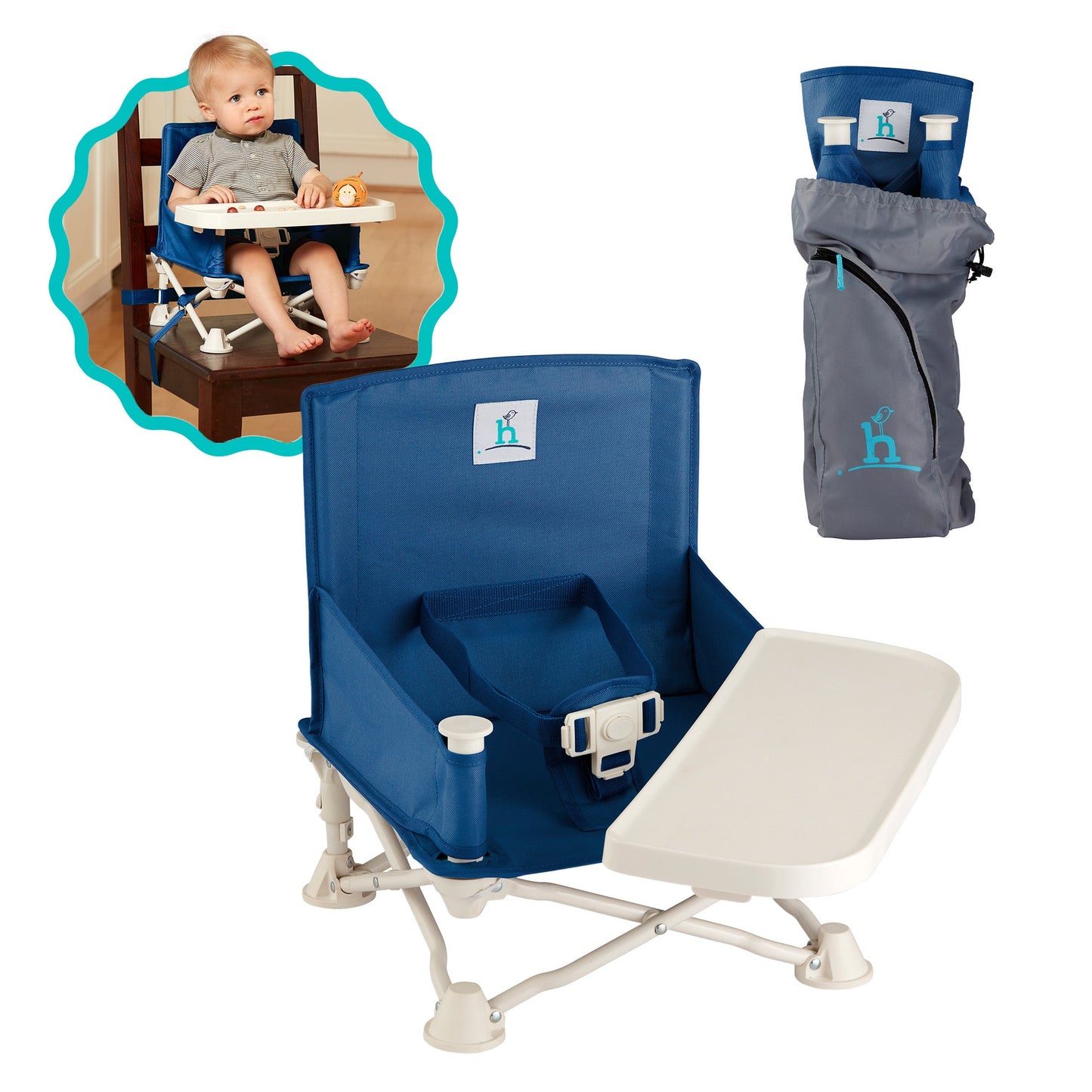 Siège rehausseur de voyage portable pour bébé