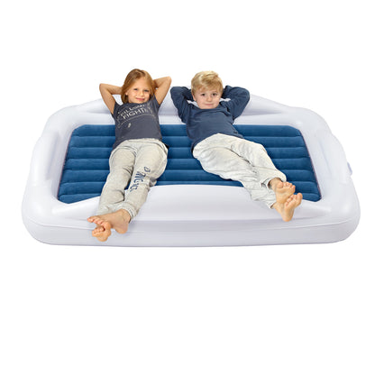 Lit de voyage gonflable pour tout-petit avec pare-chocs de sécurité