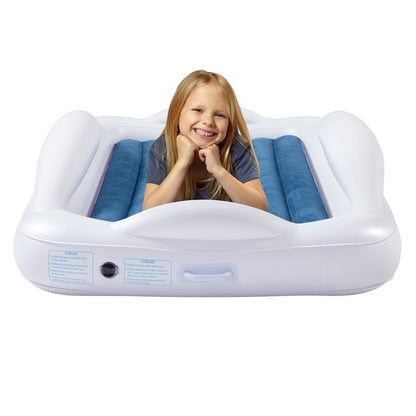 Lit de voyage gonflable pour tout-petit avec pare-chocs de sécurité