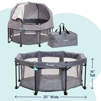 Lit Bébé de Voyage Compact avec Dôme - Parfait pour les Déplacements