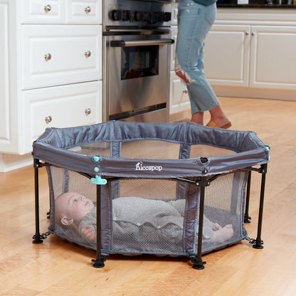 Lit Bébé de Voyage Compact avec Dôme - Parfait pour les Déplacements