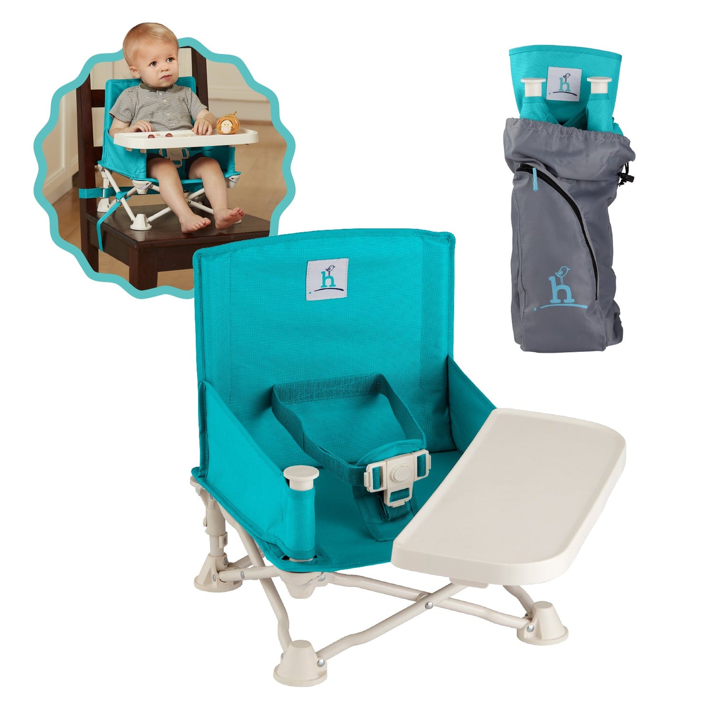 Siège rehausseur de voyage portable pour bébé