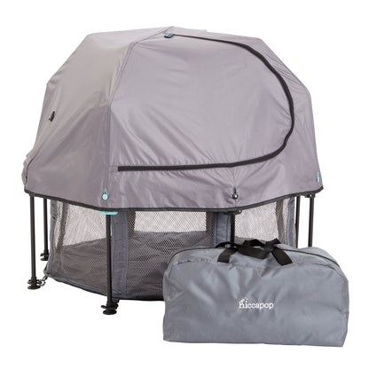 Lit Bébé de Voyage Compact avec Dôme - Parfait pour les Déplacements