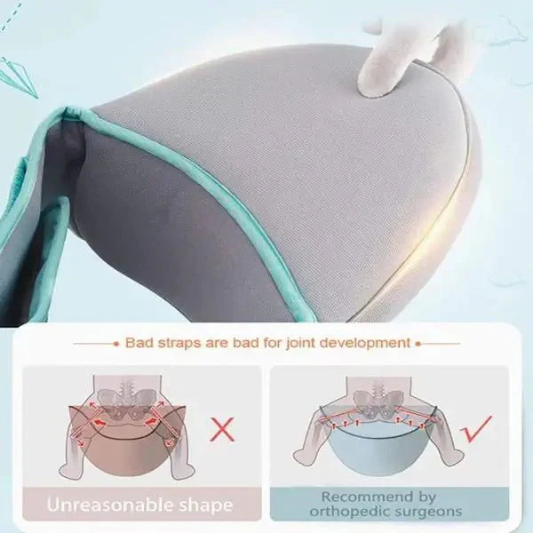 Porte-bébé avec siège de hanche et sangle d'épaule pour les 0-36 mois