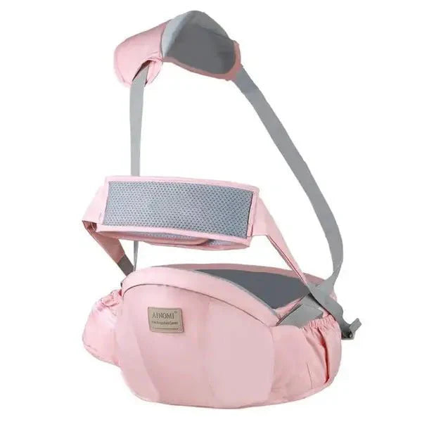 Porte-bébé avec siège de hanche et sangle d'épaule pour les 0-36 mois
