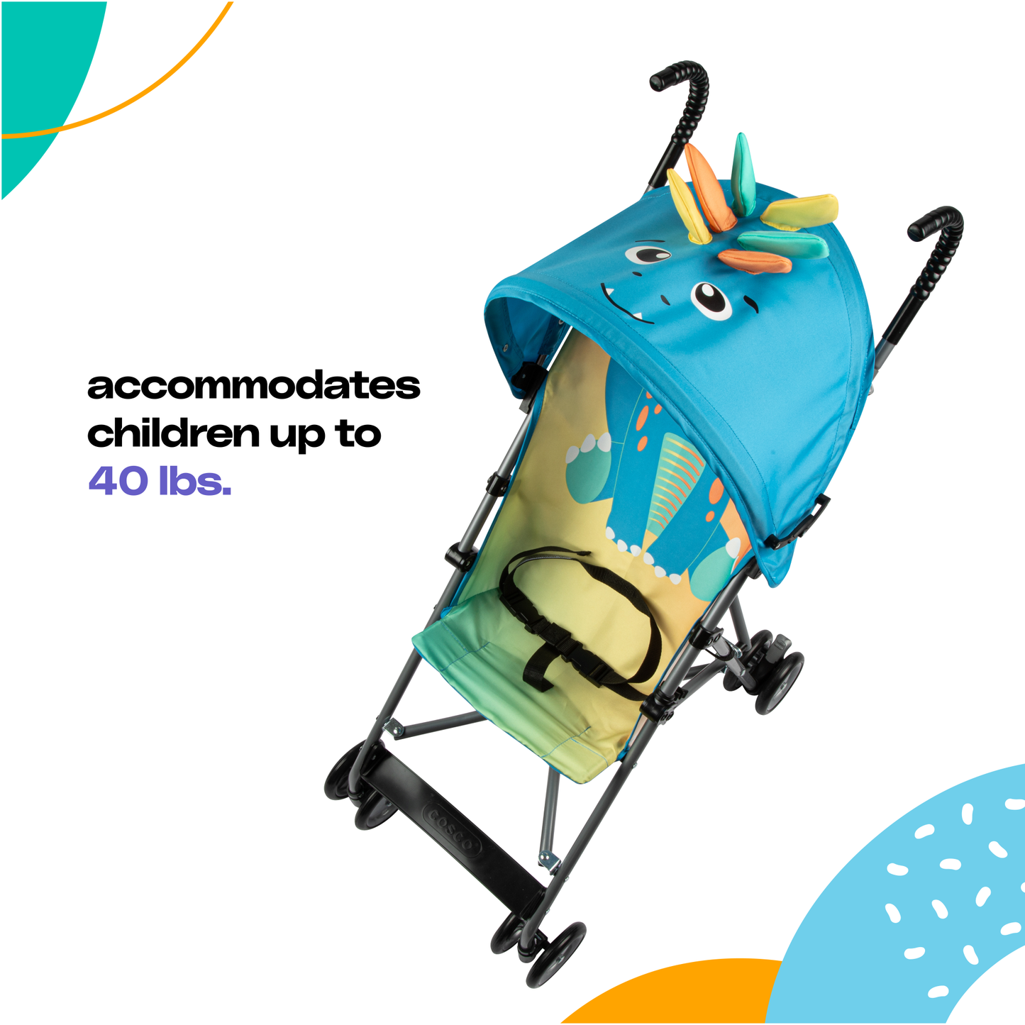 Poussette parapluie pour enfant à personnages