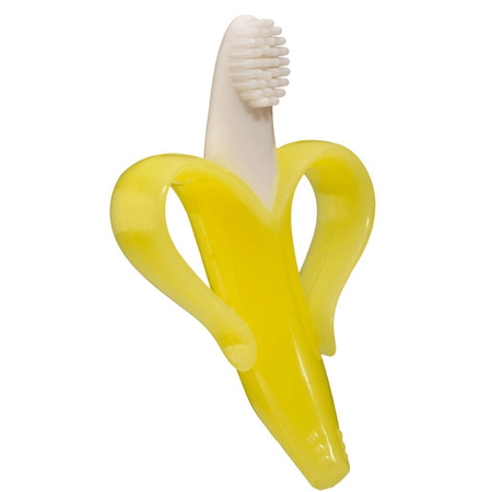 Jouets de dentition et brosse à dents en forme de banane pour bébé | Dentition sûre et ergonomique