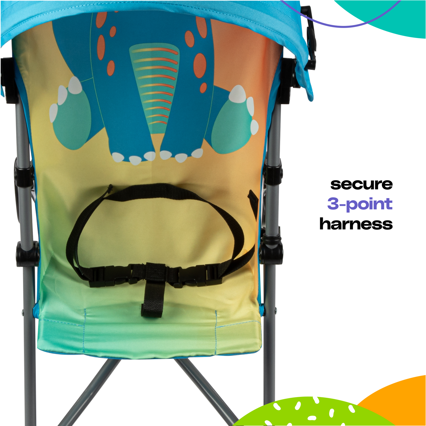 Poussette parapluie pour enfant à personnages