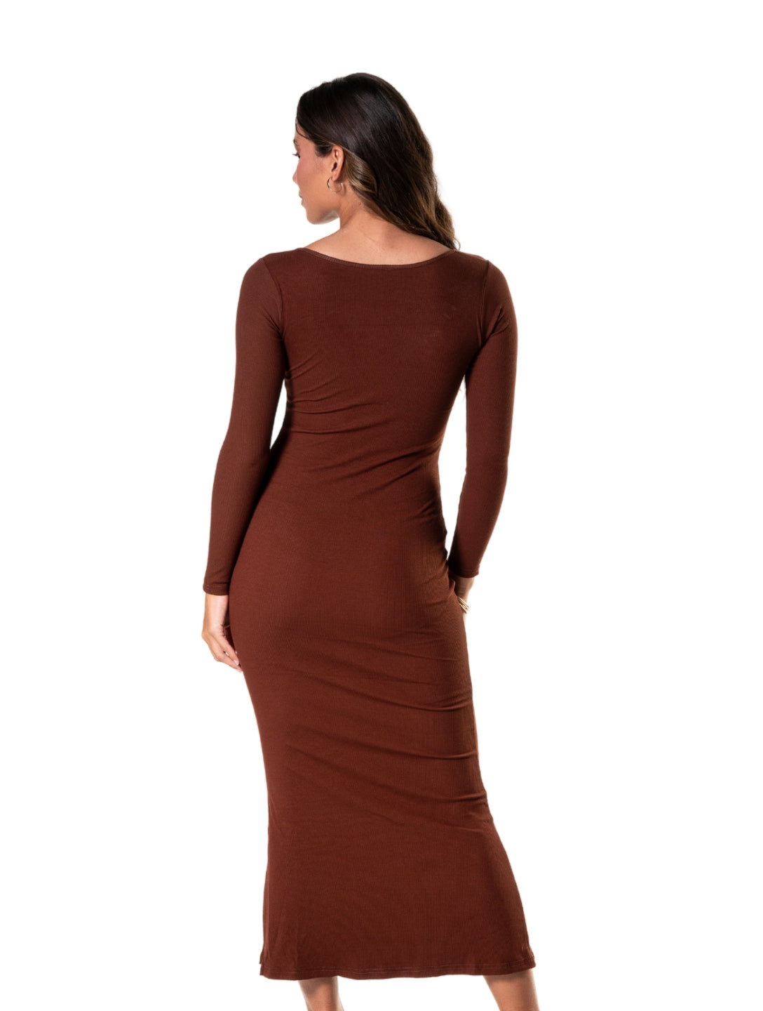 Robe à manches longues gainante
