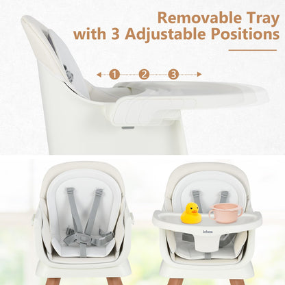 Chaise haute 8 en 1, chaise convertible pour bébé et tout-petit, rehausseur de repas, ensemble tabouret/table/chaise pour enfant