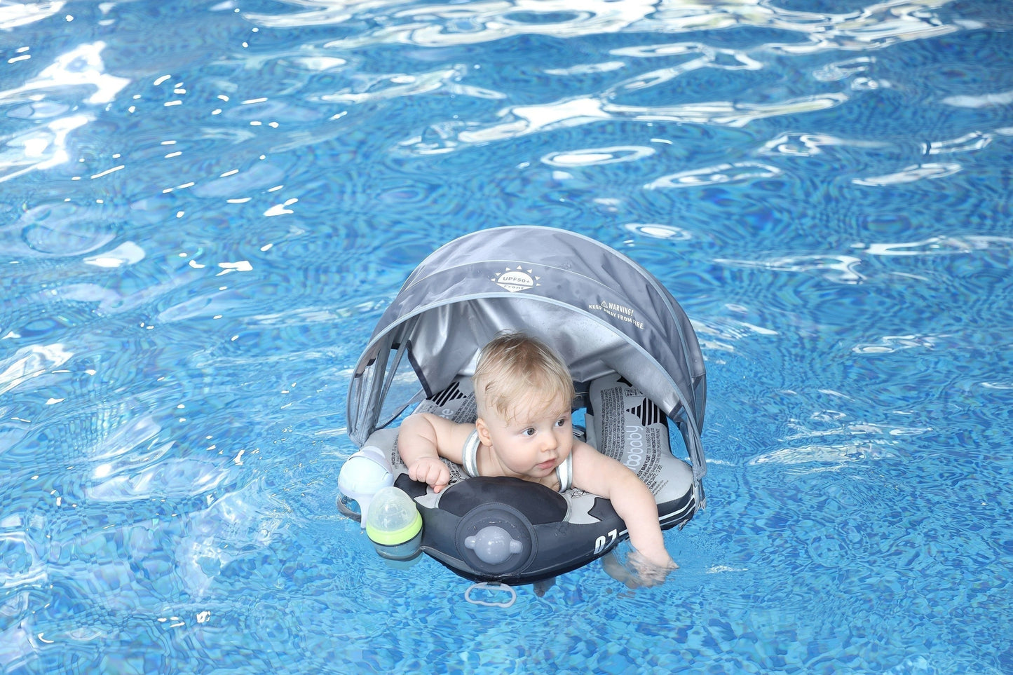 Mambobaby™ Bouée pour Bébé avec Parasol - Variante Avion