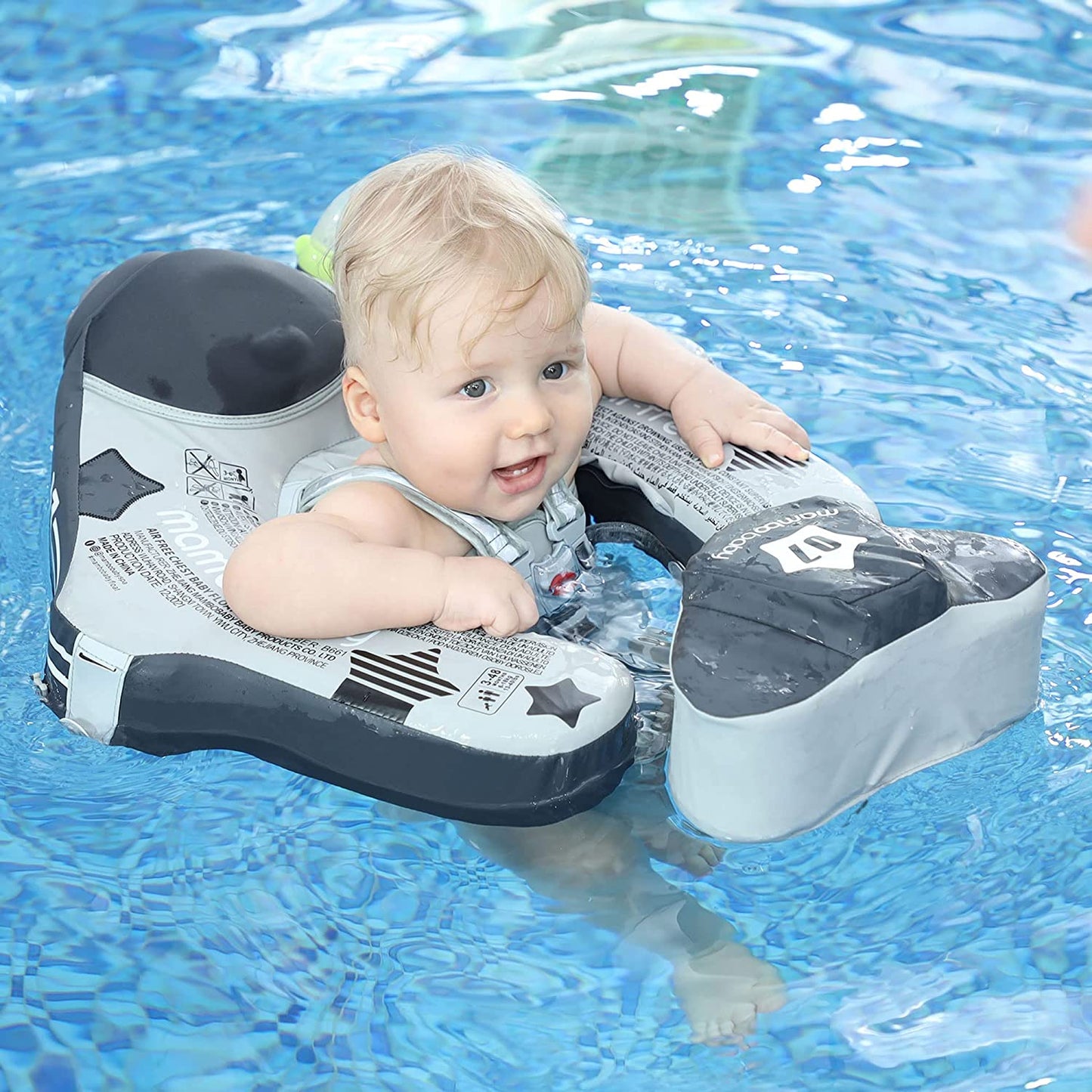 Mambobaby™ Bouée pour Bébé avec Parasol - Variante Avion