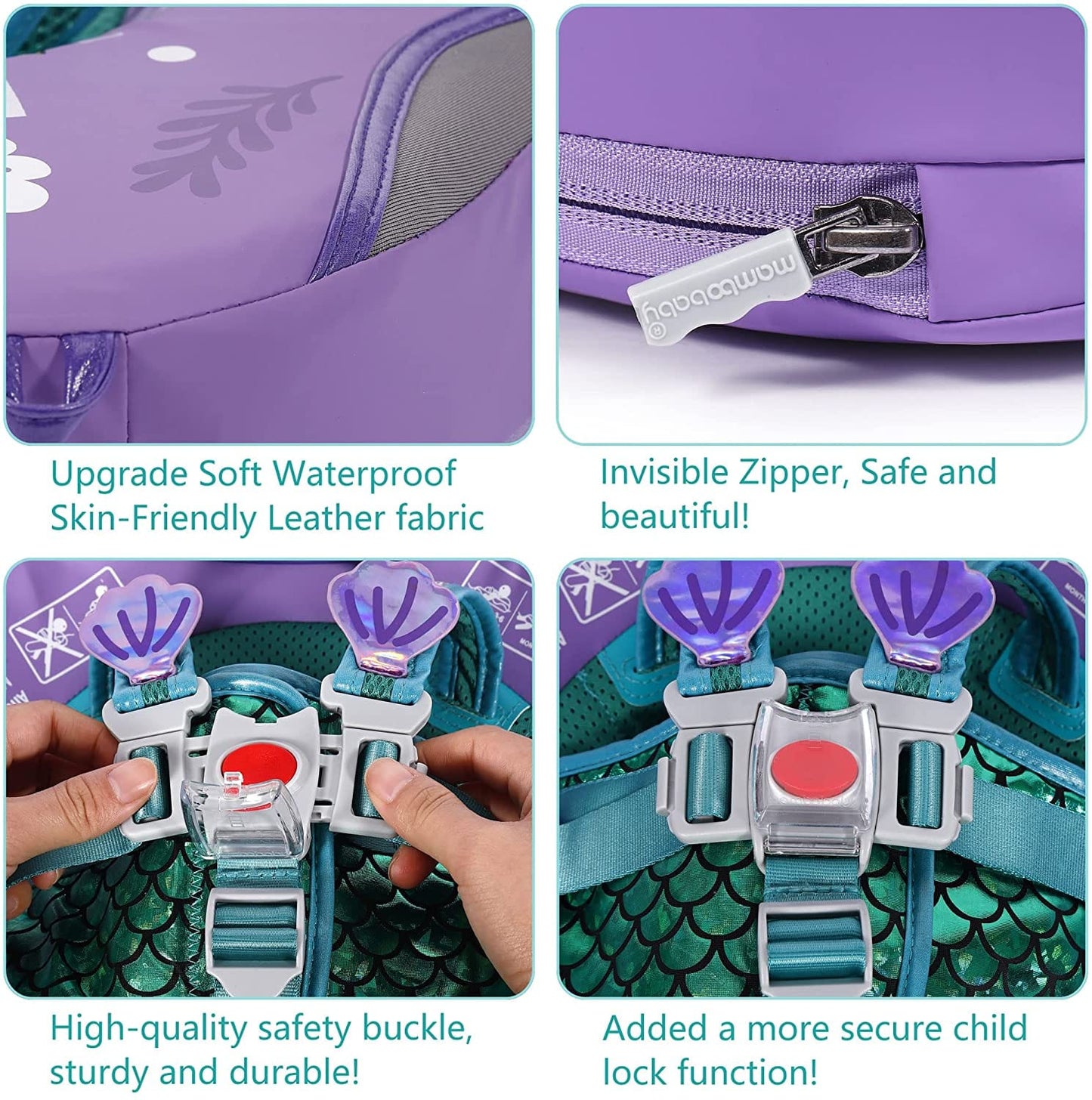 Mambobaby™ Bouée pour Bébé avec Parasol - Variante Avion