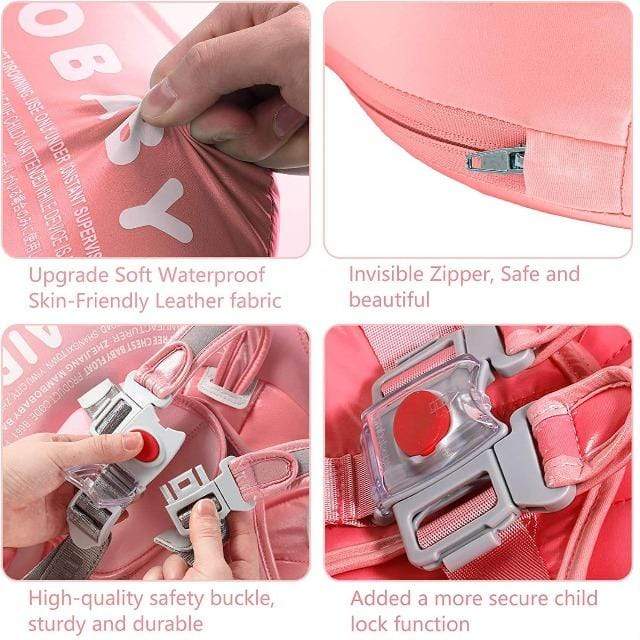 MamboBaby™ Bébé Flotteur de Piscine avec Parasol Solaire Âge 3-24 Mois