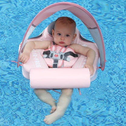 MamboBaby™ Bébé Flotteur de Piscine avec Parasol Solaire Âge 3-24 Mois