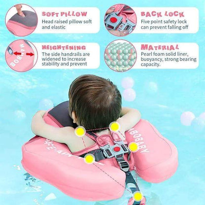 MamboBaby™ Nouveau Flotteur de Natation Narval pour enfants de 3 à 24 mois