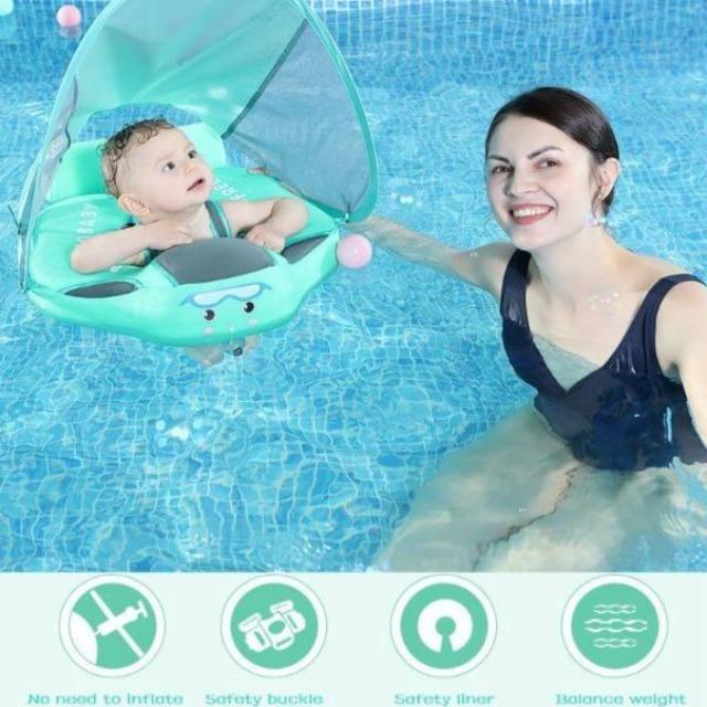 MamboBaby™ Nouveau Flotteur de Natation Narval pour enfants de 3 à 24 mois