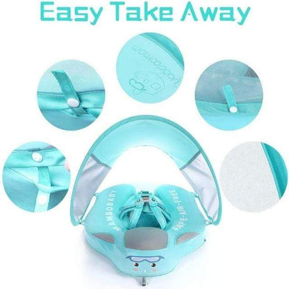 MamboBaby™ Nouveau Flotteur de Natation Narval pour enfants de 3 à 24 mois