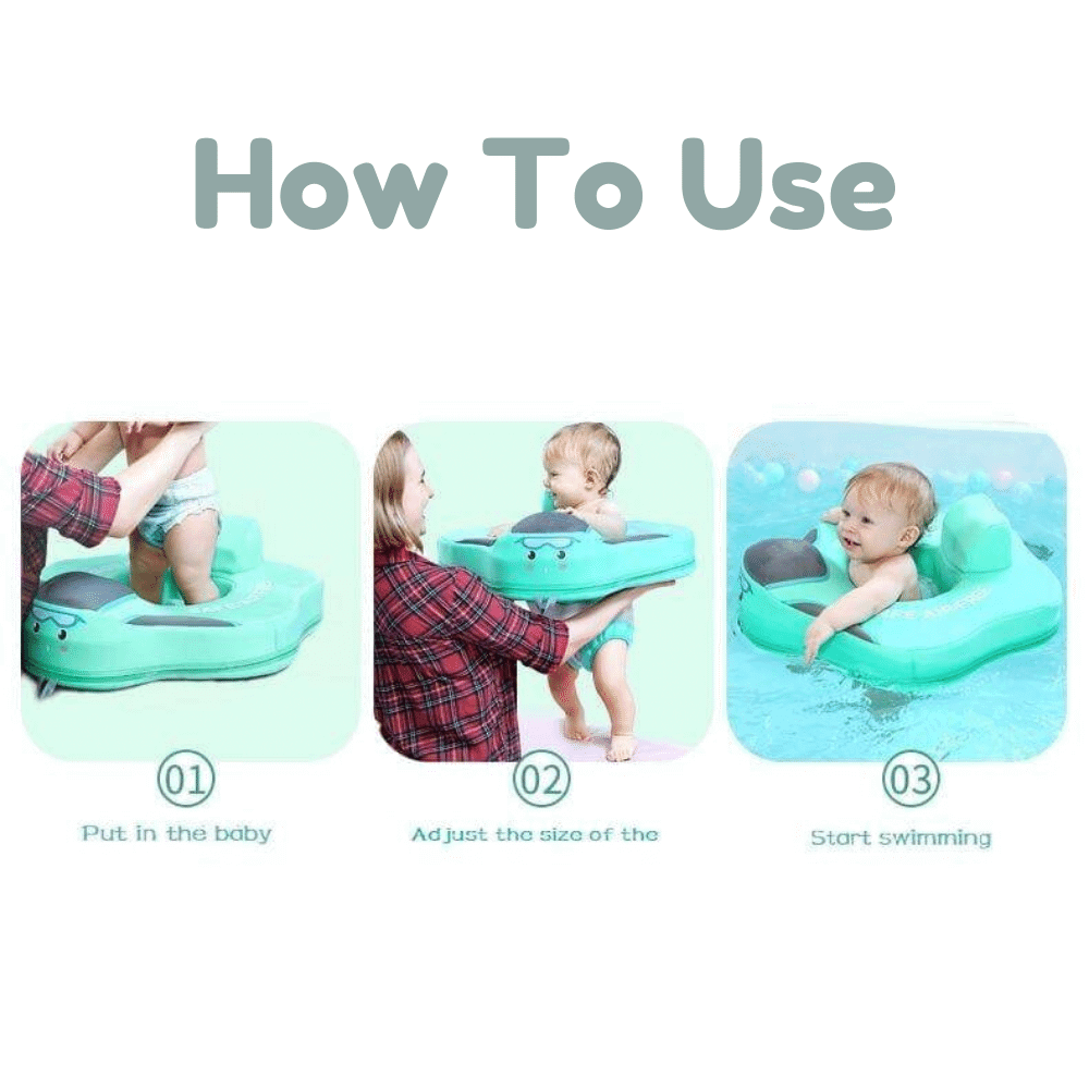 MamboBaby™ Siège Flottant pour Bébé (Nourrisson/Tout-Petit) pour Piscine – 3 à 18 Mois