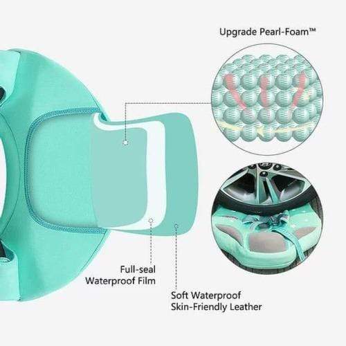 MamboBaby™ Bouée de Natation Taille pour Nourrisson/Tout-Petit avec Canopée – Pour 8 à 48 Mois