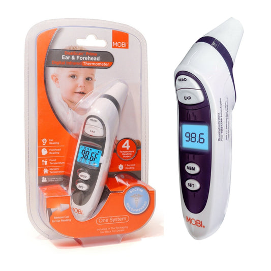 Thermomètre numérique frontal et auriculaire Mobi DualScan Prime