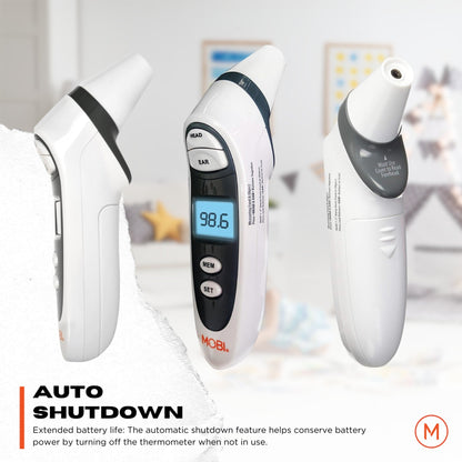 Thermomètre numérique frontal et auriculaire Mobi DualScan Prime