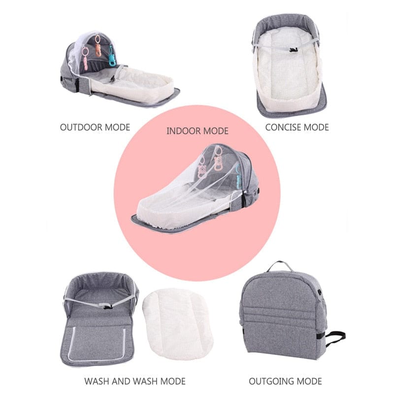 Lit portable pour bébé ProBaby pour nouveau-né avec moustiquaire