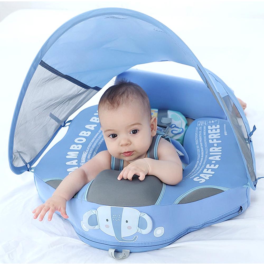 Flotteur de natation pour bébé premium avec auvent UPF 50+