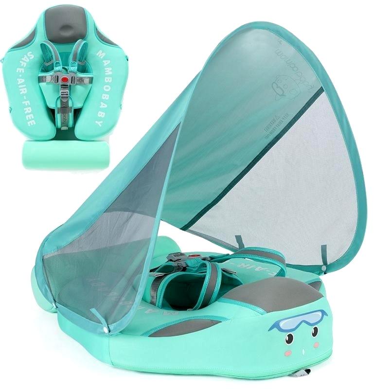 Flotteur de natation pour bébé premium avec auvent UPF 50+