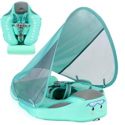 Flotteur de natation pour bébé premium avec auvent UPF 50+