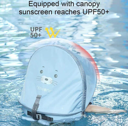 Flotteur de natation pour nourrisson/tout-petit à épaule avec pare-soleil pour 8-36 mois