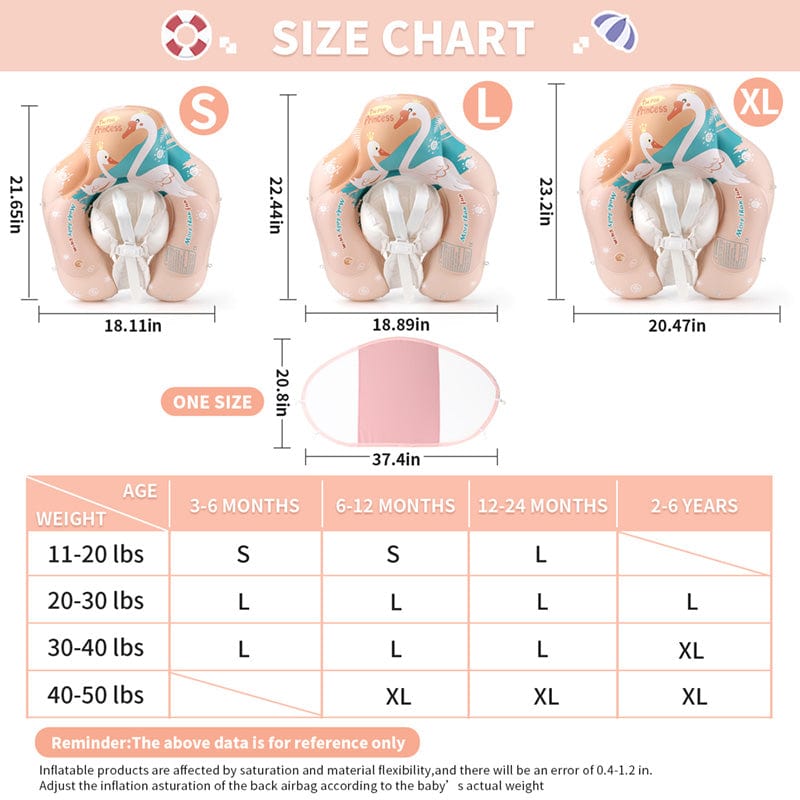 Swimbobo Nouveau Flotteur Gonflable pour Bébé (3-36 Mois)