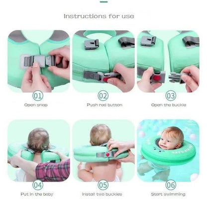 MamboBaby™ Bouée de Natation à Anneau Cervical - Âge 0-12 Mois