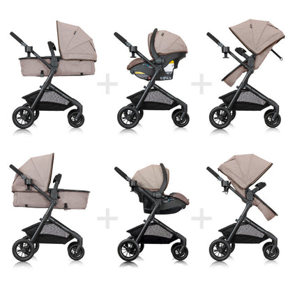 Système de voyage modulaire Pivot avec siège auto bébé LiteMax et barre anti-rebond
