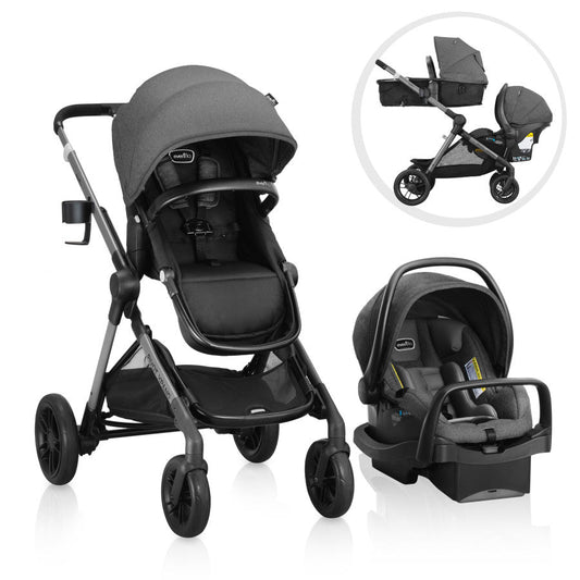 Système de voyage modulable 2-en-1 avec siège auto pour nourrisson - Promotion